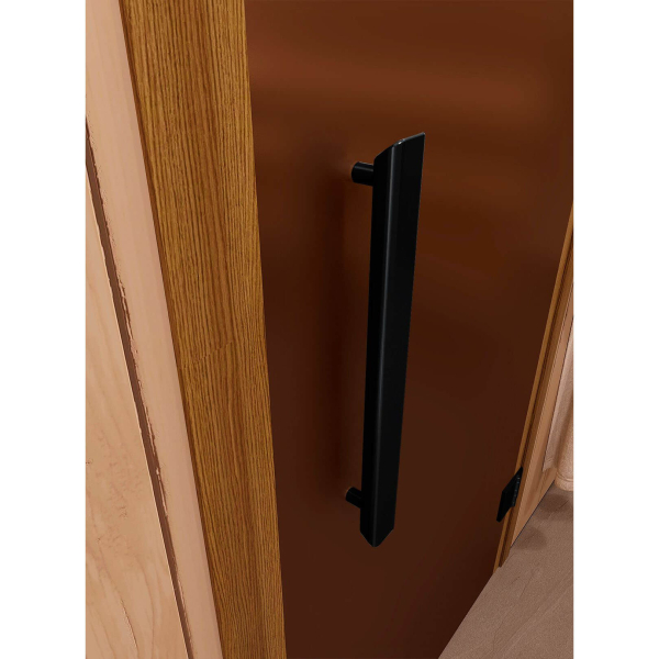Дверь для сауны и бани DoorWood Фаворит BLACK Бронза Матовая 1900х700 (по коробке). Фото № 4