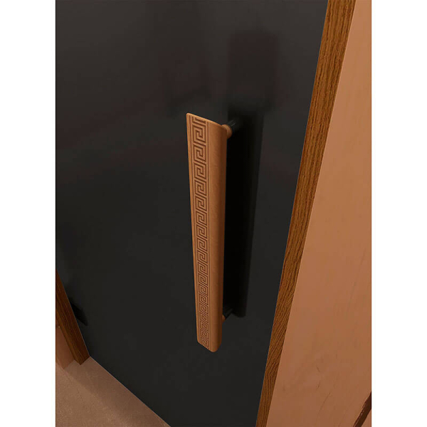 Дверь для сауны и бани DoorWood Фаворит BLACK Графит Матовый 2000х700 (по коробке). Фото № 2