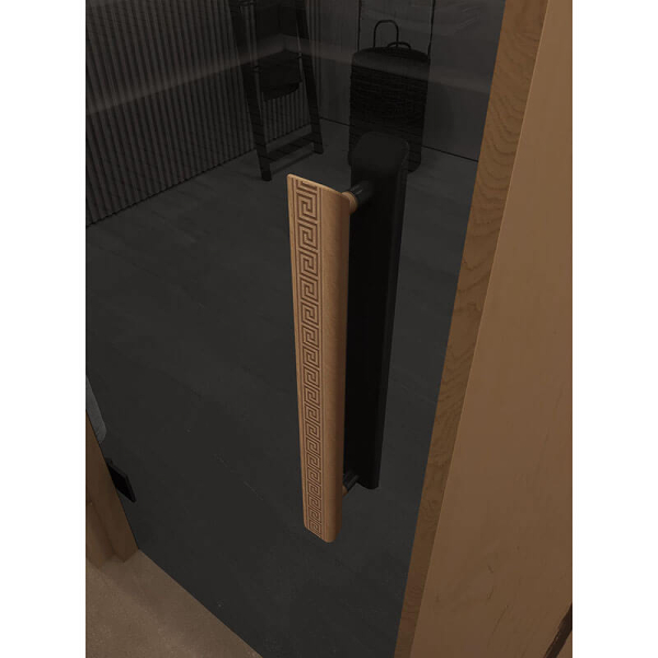 Дверь для сауны и бани DoorWood Фаворит Графит 2000х700 (по коробке). Фото № 3