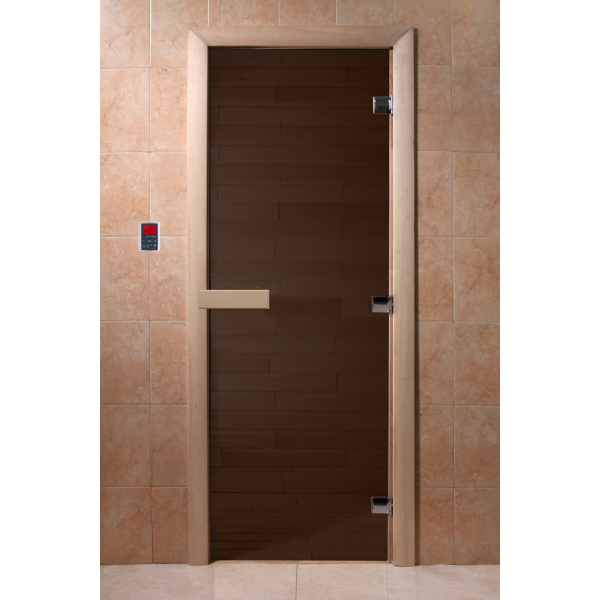 Дверь для саун DoorWood Черный жемчуг 200х80. Фото № 1