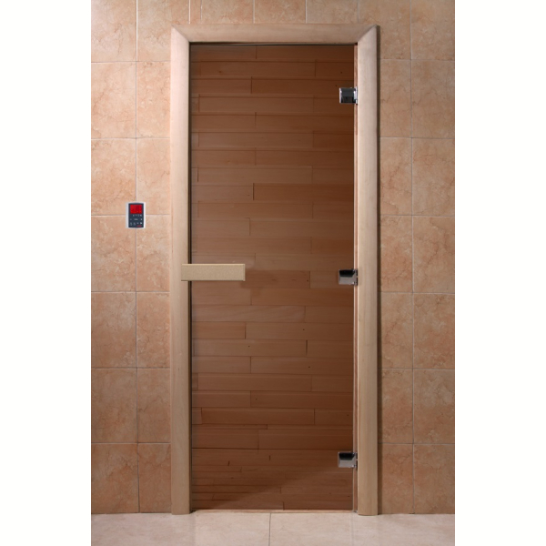 Дверь для саун DoorWood Бронза 200х60. Фото № 2