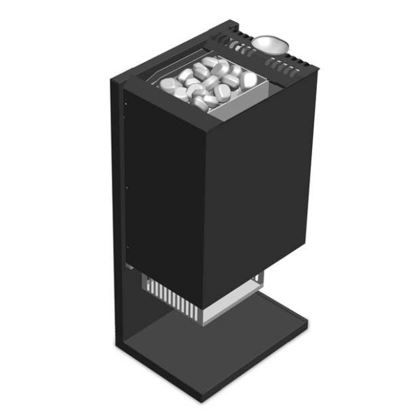 Электрическая печь для сауны EOS Bi-O Picco W 3.5 кВт (модель 2) нержавеющая сталь. Фото № 3