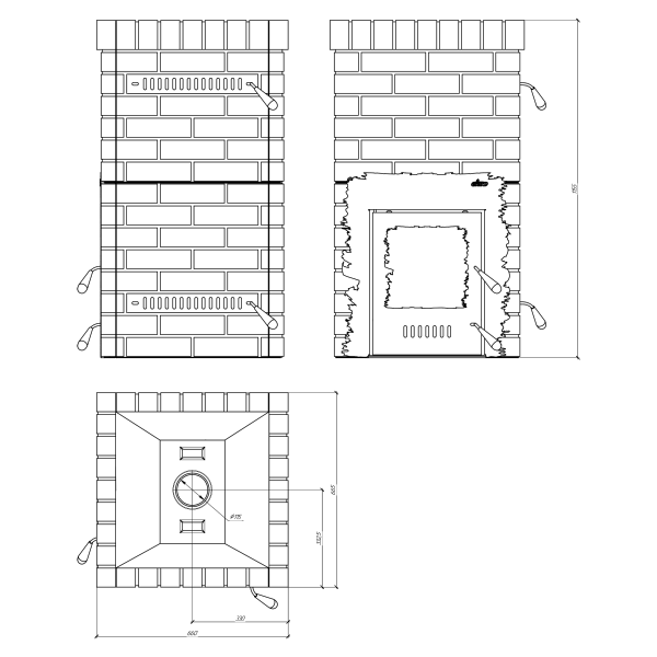 Печь Grill’D Retro World Short Нержавеющая сталь AISI 310S. Фото № 2