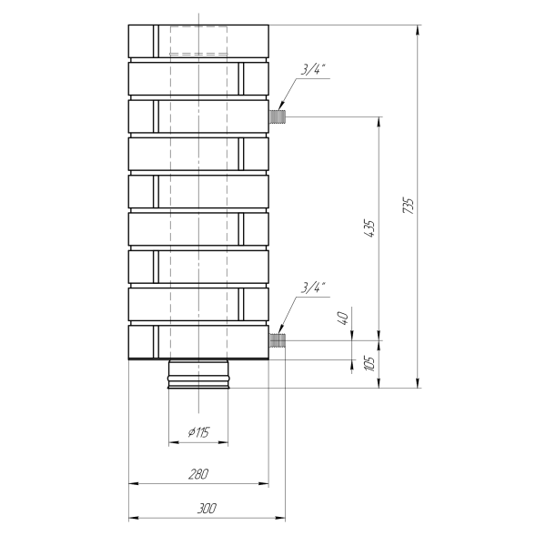 Теплообменник Grill’D Retro (D115). Фото № 3