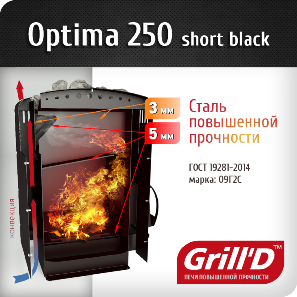 Печь Grill’D Optima 250 short. Фото № 2