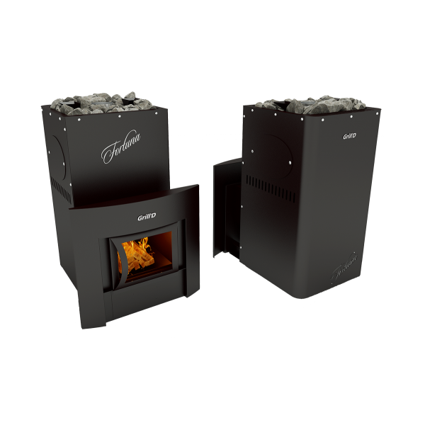 Печь Grill’D Fortuna 280 window black. Фото № 1