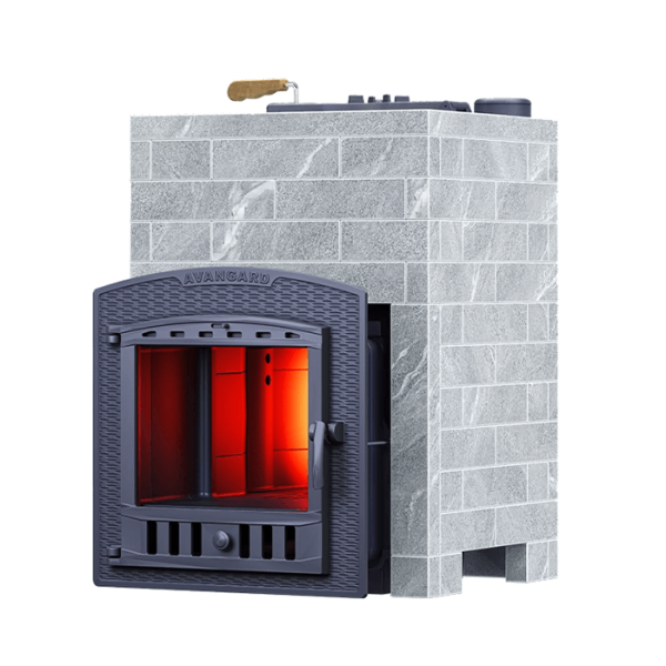 Комплект печь Гефест Авангард ЗК 25 (П2) Pro Классика 790/40 Талькохлорит кирпич. Фото № 1