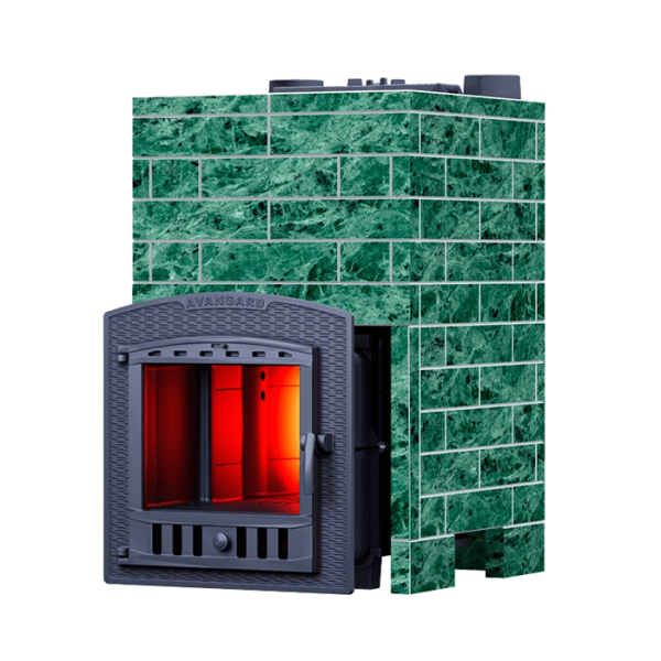 Комплект печь Гефест Авангард ЗК 25 (П2) Pro Классика 790/40 Змеевик кирпич. Фото № 1