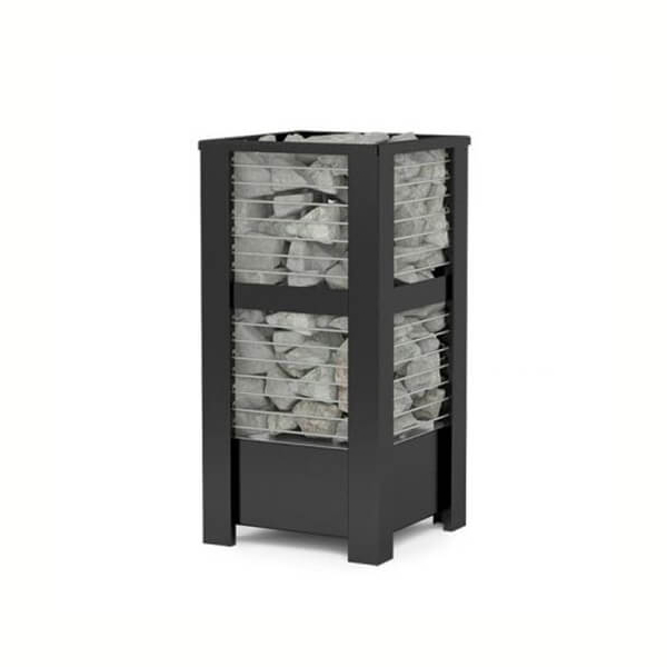 Электрическая каменка Костёр GeoS QUADRO-Soft 6 кВт + ограждение из бука. Фото № 3
