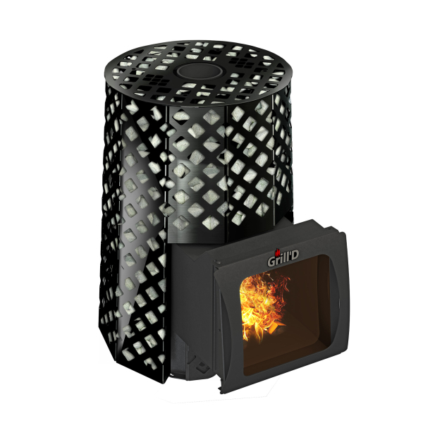 Банная печь Grill’D Violet Romb Short Window Max Нержавеющая сталь AISI 439 4-6 мм. Фото № 1