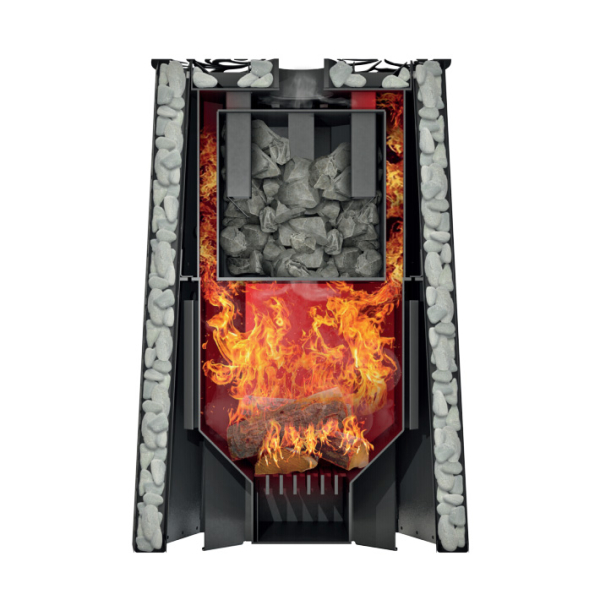 Банная печь Grill’D Violet Steel Romb Short Window Max Котловая сталь 09Г2С ГОСТ 19281. Фото № 2