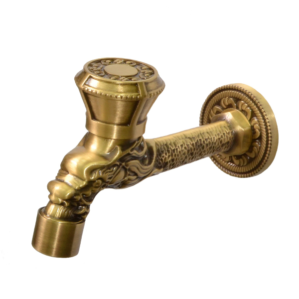 Сливной кран длинный Bronze De Luxe (насадка Рассекатель) 21594/1. Фото № 1
