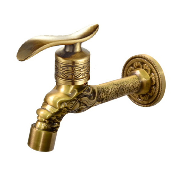 Сливной кран длинный Bronze De Luxe (насадка Рассекатель) 21595/1. Фото № 1