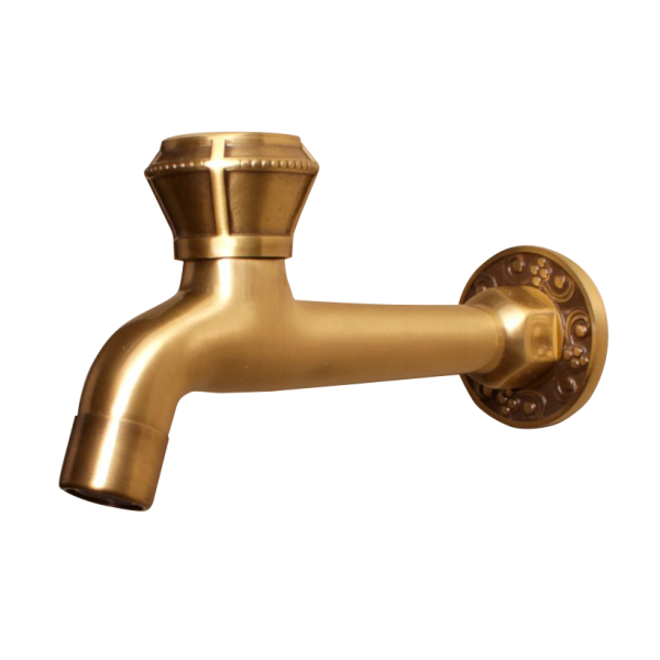 Сливной кран длинный Bronze De Luxe (насадка Рассекатель) 21596/1. Фото № 1