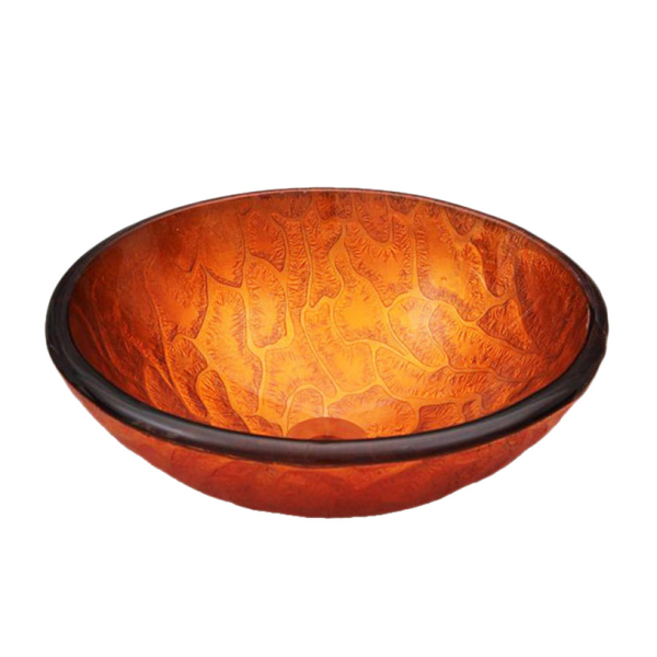 Раковина стеклянная Bronze De Luxe Т19-D425-H150мм 12038. Фото № 1