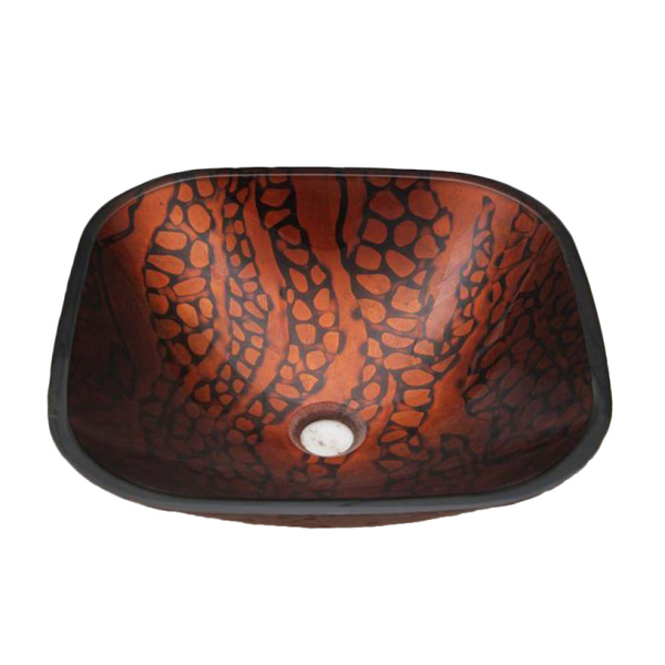 Раковина стеклянная Bronze De Luxe Т12-D420-H135мм 12086. Фото № 1