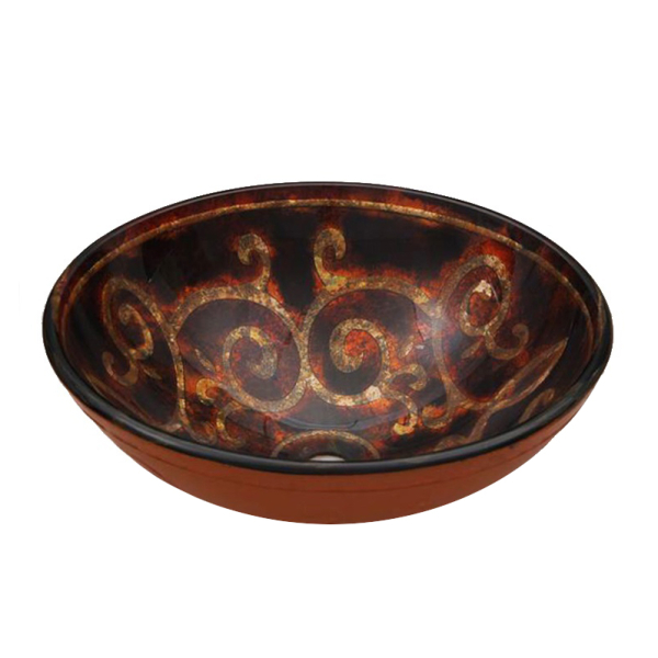 Раковина стеклянная Bronze De Luxe Т12-D420-H145мм 12105. Фото № 1