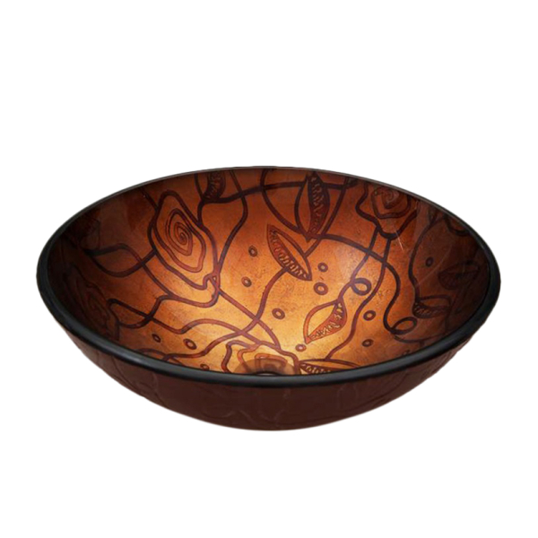 Раковина стеклянная Bronze De Luxe Т12-D460-H145мм 12122. Фото № 1