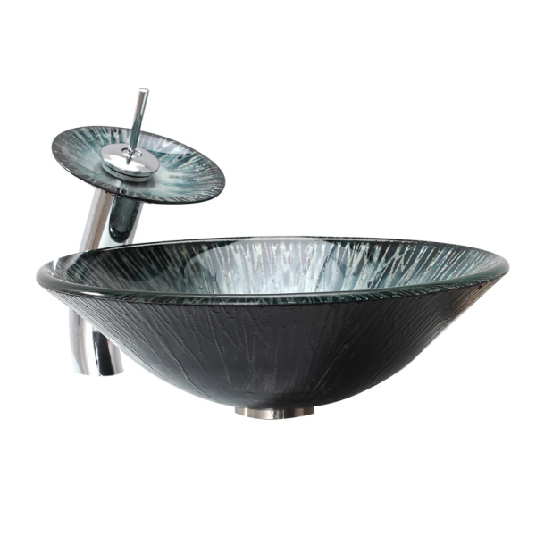 Раковина стеклянная Bronze De Luxe Т12-D450-H135мм 12134. Фото № 2
