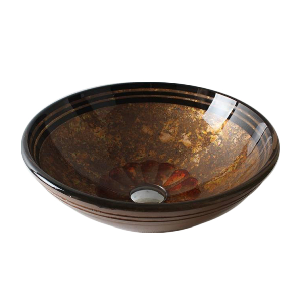 Раковина стеклянная Bronze De Luxe Т12-D420-H150мм 12193. Фото № 1