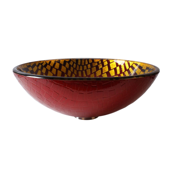 Раковина стеклянная Bronze De Luxe Т12-D420-H145мм 140120. Фото № 2