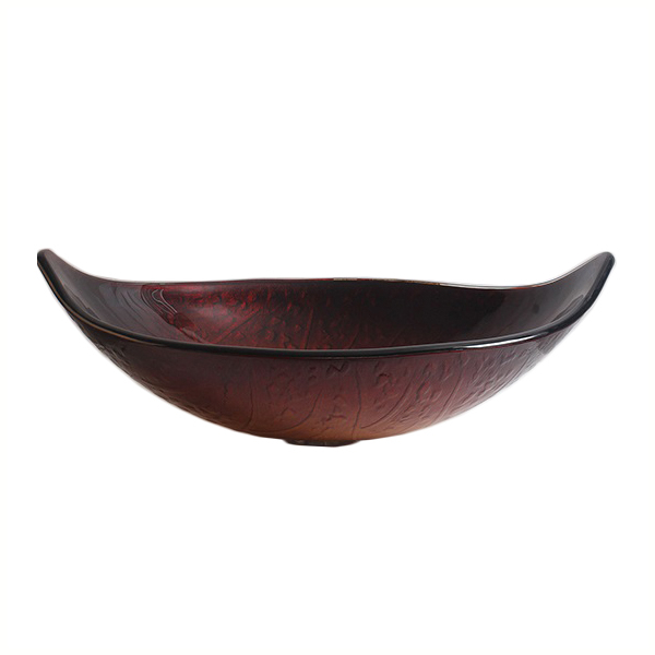 Раковина стеклянная Bronze De Luxe Т12-L590-W380-H165мм 140121. Фото № 3