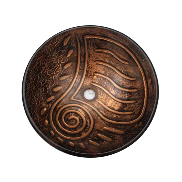Раковина стеклянная Bronze De Luxe Т19-D460-H125мм 140132. Фото № 2