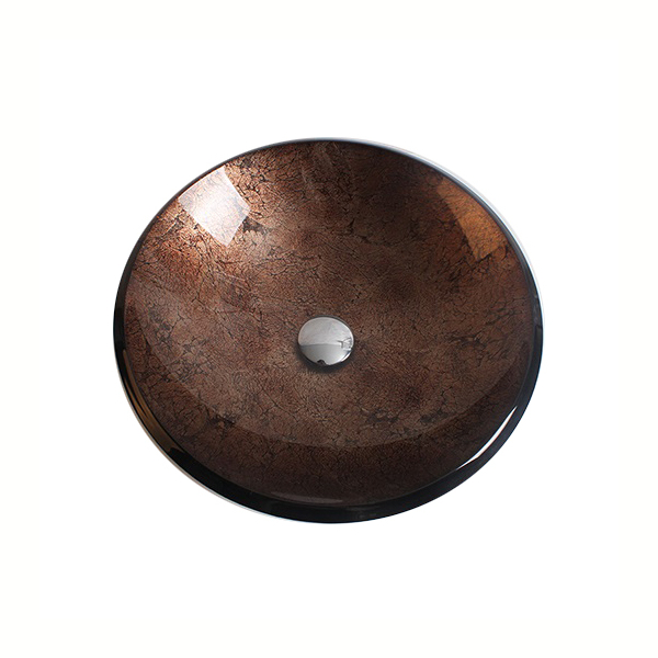 Раковина стеклянная Bronze De Luxe Т19-D460-H125мм 140134. Фото № 2
