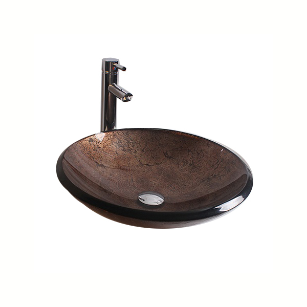 Раковина стеклянная Bronze De Luxe Т19-D460-H125мм 140134. Фото № 3