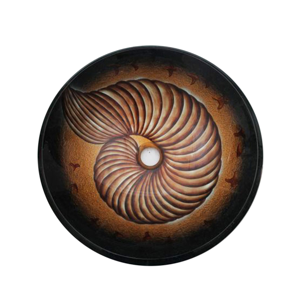 Раковина стеклянная Bronze De Luxe Т19-D460-H125мм 140137. Фото № 2