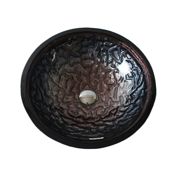 Раковина стеклянная Bronze De Luxe Т19-D425-H150мм 140138. Фото № 6
