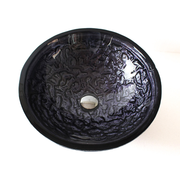 Раковина стеклянная Bronze De Luxe Т19-D425-H150мм 140138. Фото № 3