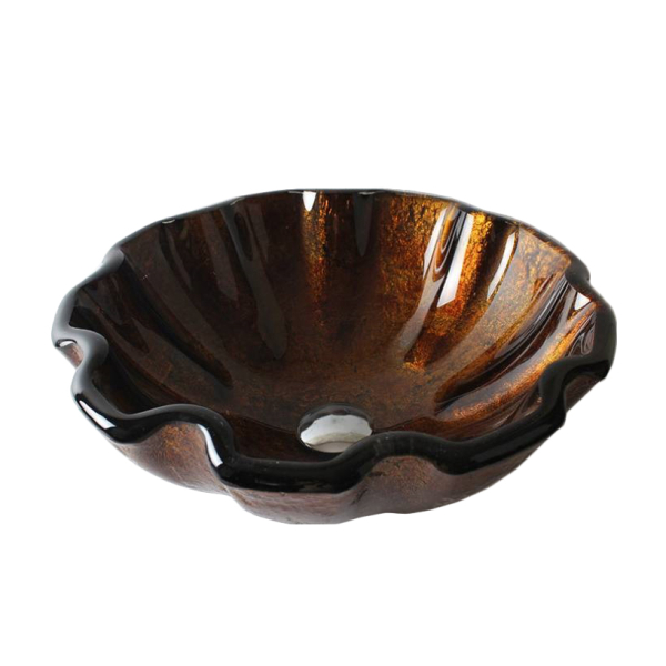 Раковина стеклянная Bronze De Luxe Т19-D425-H150мм 140116. Фото № 1