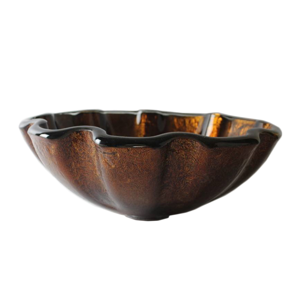 Раковина стеклянная Bronze De Luxe Т19-D425-H150мм 140116. Фото № 2
