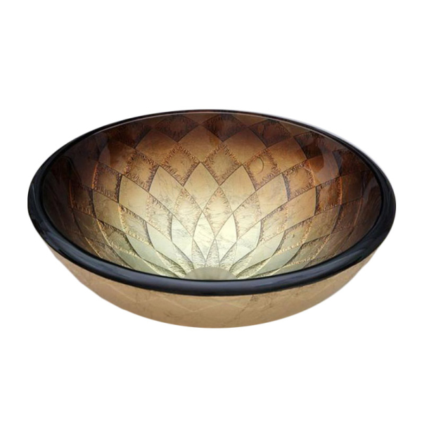 Раковина стеклянная Bronze De Luxe Т19-D425-H150мм 140117. Фото № 1