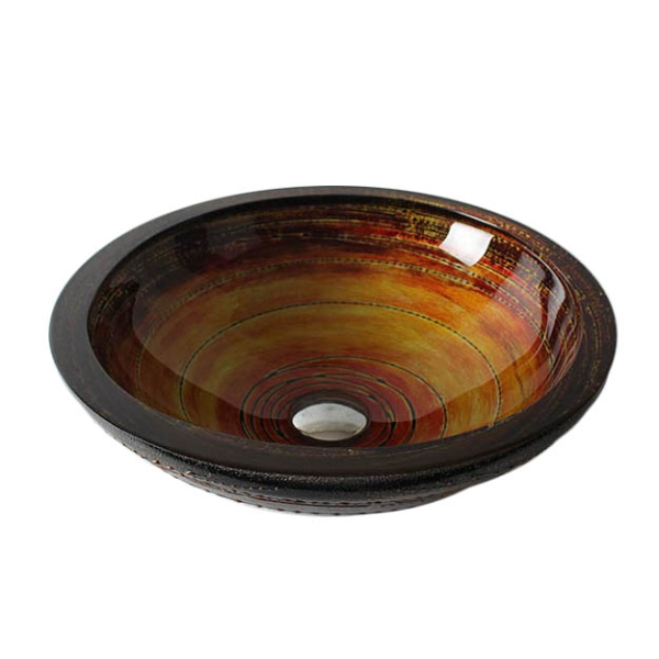 Раковина стеклянная Bronze De Luxe Т25-D410-H130мм 140137. Фото № 1