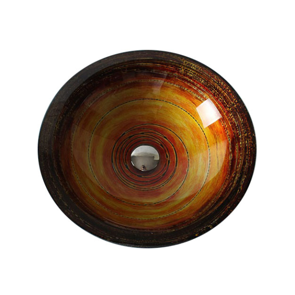 Раковина стеклянная Bronze De Luxe Т25-D410-H130мм 140137. Фото № 3