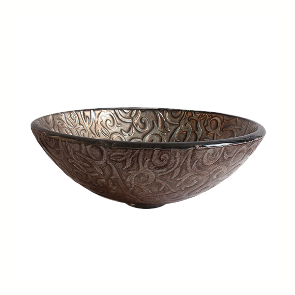 Раковина стеклянная Bronze De Luxe Т12-D420-H150мм 140161. Фото № 1