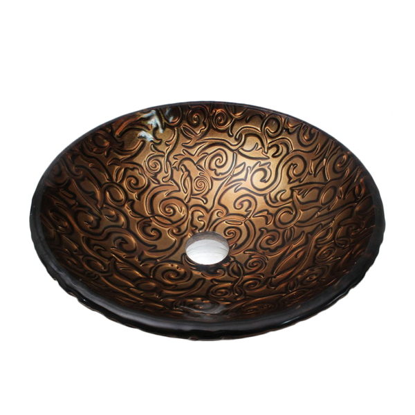 Раковина стеклянная Bronze De Luxe Т12-D420-H145мм 140162. Фото № 1