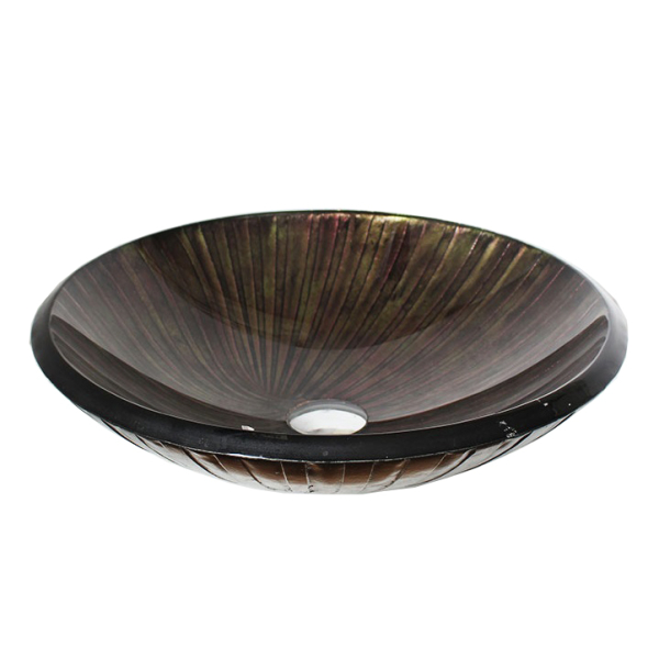 Раковина стеклянная Bronze De Luxe Т19-D460-H125мм 14039. Фото № 1