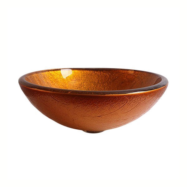 Раковина стеклянная Bronze De Luxe Т19-D425-H150мм 14055. Фото № 1