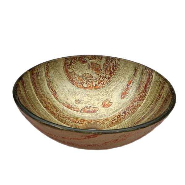 Раковина стеклянная Bronze De Luxe Т12-D420-H140мм 14060. Фото № 1