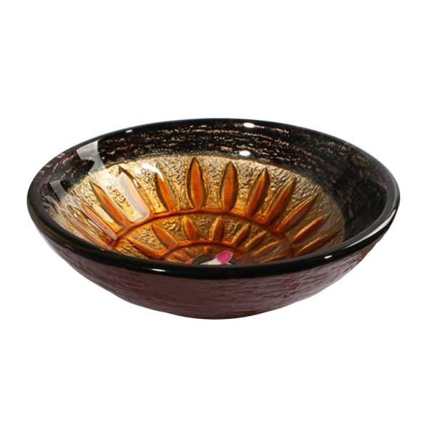 Раковина стеклянная Bronze De Luxe Т19-D425-H150мм 14095. Фото № 1