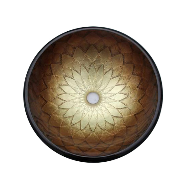 Раковина стеклянная Bronze De Luxe Т19-D425-H150мм 14117. Фото № 2