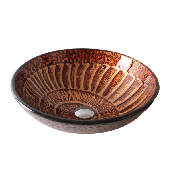 Раковина стеклянная Bronze De Luxe Т12-D420-H150мм 14153. Фото № 1