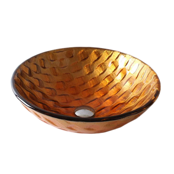 Раковина стеклянная Bronze De Luxe Т12-D420-H150мм 14159. Фото № 1