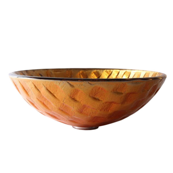 Раковина стеклянная Bronze De Luxe Т12-D420-H150мм 14159. Фото № 2