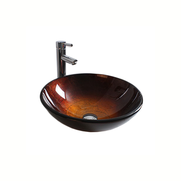 Раковина стеклянная Bronze De Luxe Т15-D420-H145мм 15020. Фото № 1