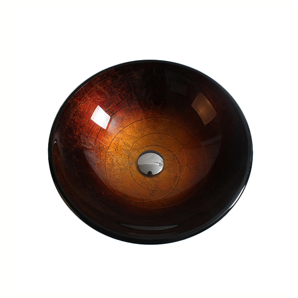 Раковина стеклянная Bronze De Luxe Т15-D420-H145мм 15020. Фото № 2