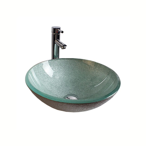 Раковина стеклянная Bronze De Luxe Т15-D420-H145мм 16002. Фото № 1